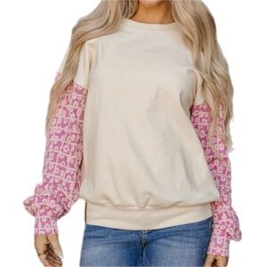 NWT Ampersand‎ Avenue University Pullover - This Is Love XL